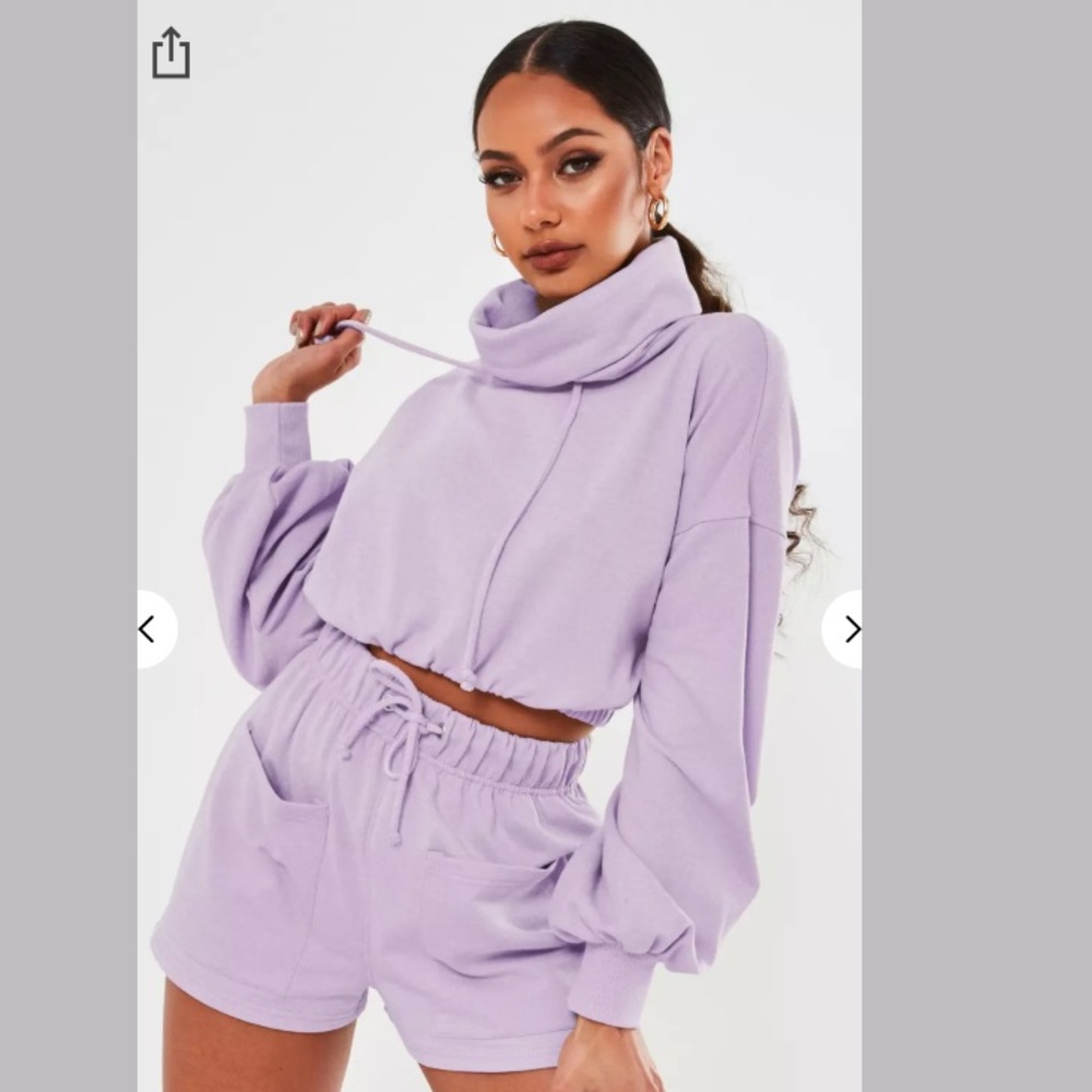 Missguided Crop Co Ord Cowl Neck Sweater